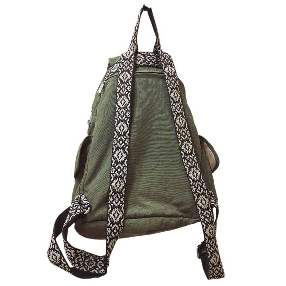 Kipling Ravier Backpack Olive Green With Monkey Plush Charm Unisex main image 8